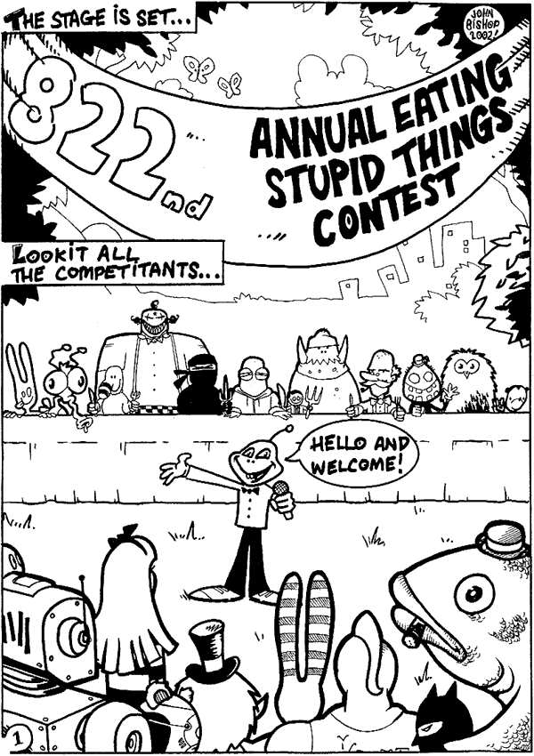 Annual Eating Stupid Things Contest