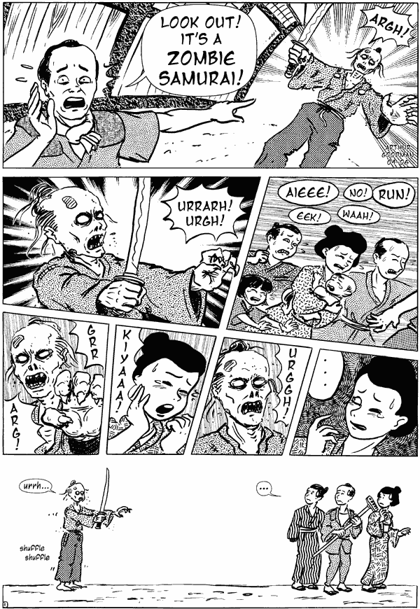 Look Out! It's A Zombie Samurai!